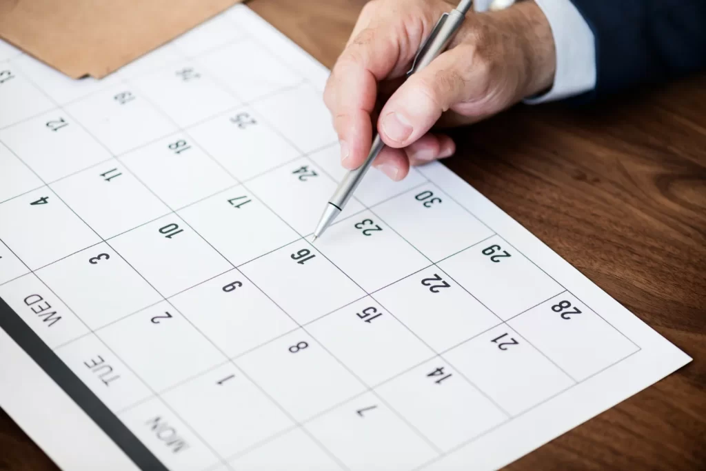illustratie van agenda