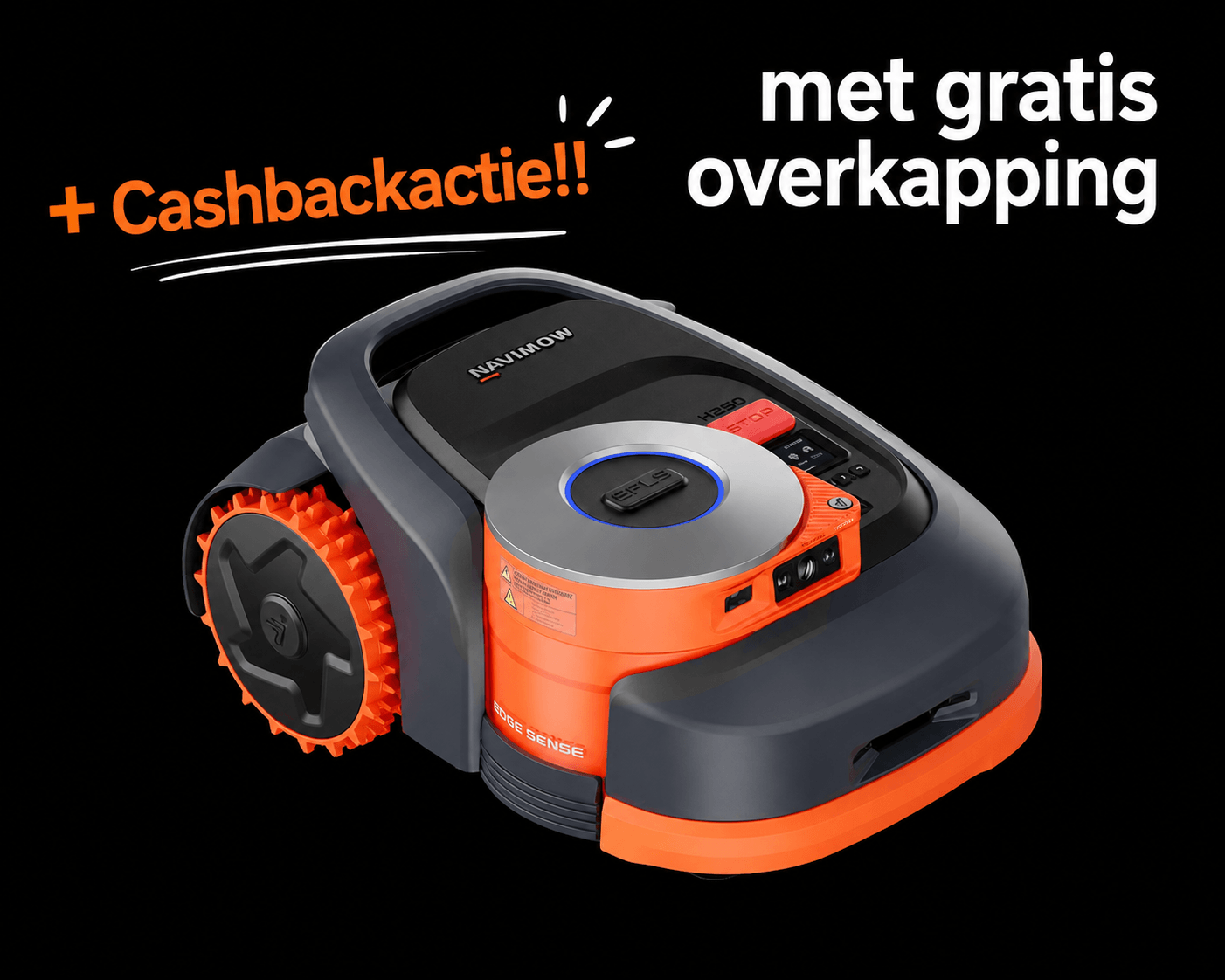 Segway Navimow H206 zonder antenne, met netwerk RTK, gratis overkapping en LiDAR technologie, 600m2